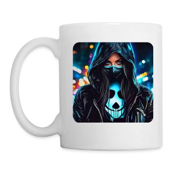 Fille Cybergoth Cool - Mug blanc - blanc - Gauche