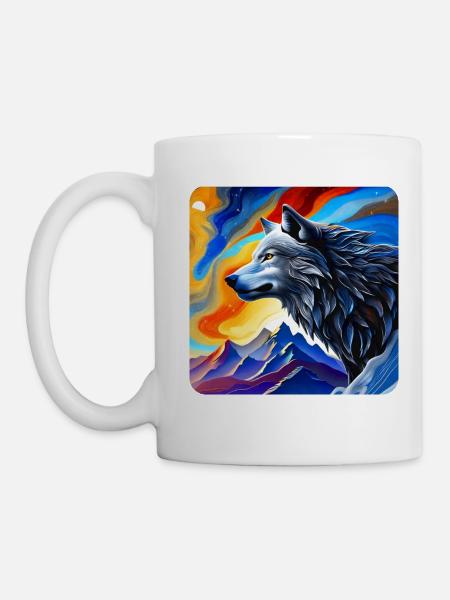 Spirit Animal Wolf - Tasse - Weiß