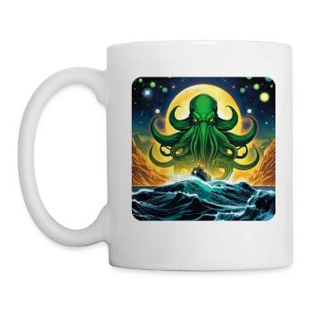 Immortal Cthulhu Monster - Mug - white - Left
