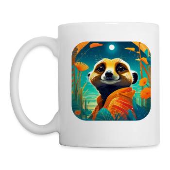 Cute meerkat - Mug - white - Left
