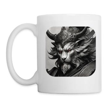 Löwen Dämon - Tasse - Weiß - Links