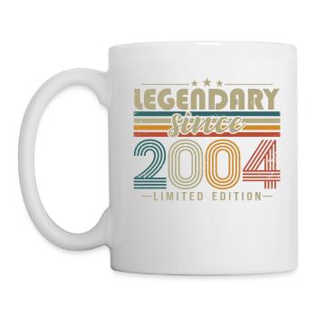 Légendaire depuis 2004 Vintage cadeau d’anniversaire - Mug blanc - blanc - Gauche