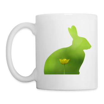 Hase - Tasse - Weiß - Links