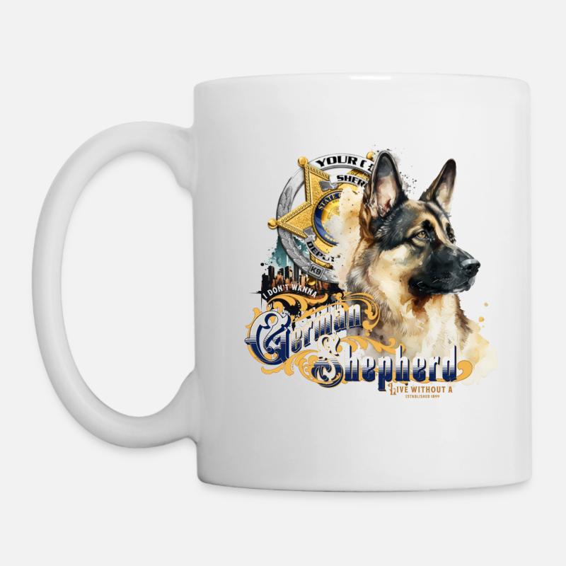 German Shepherd - Mug - white
