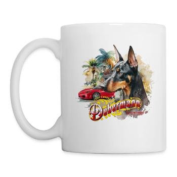 Doberman - Mug blanc - blanc - Gauche