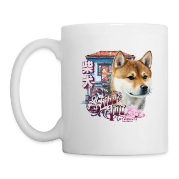 Shiba Inu - Tasse - Weiß - Links