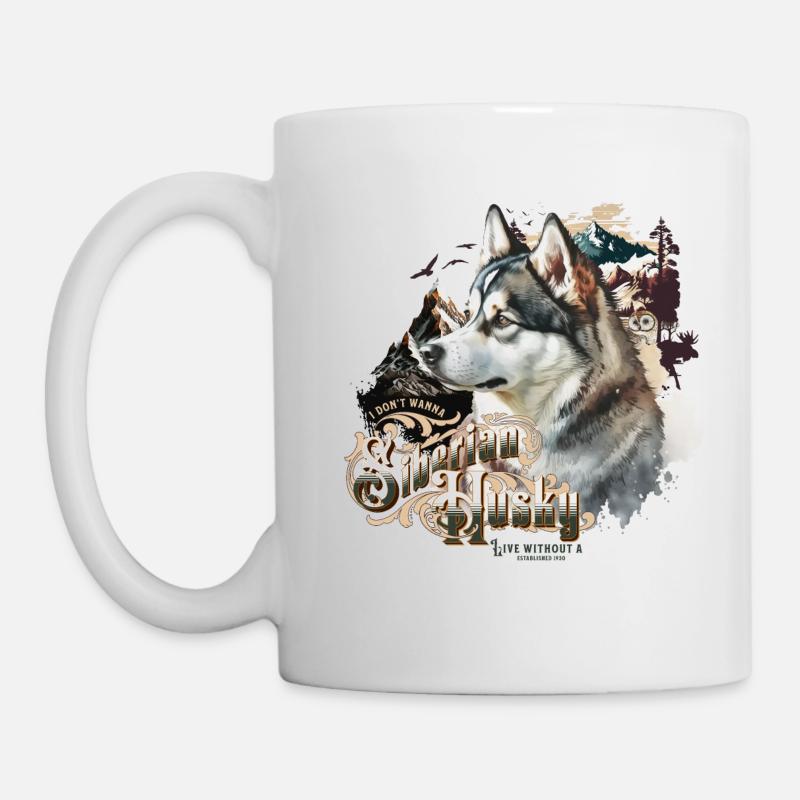Husky Sibirisch - Tasse - Weiß