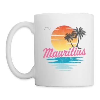 Mauritius - Tasse - Weiß - Links