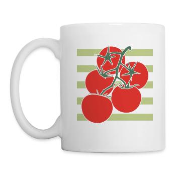 Tomato Girl Summer Tomatoes South Italy - Mug - white - Left
