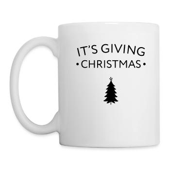 Es ist das Schenken von Weihnachten - Tasse - Weiß - Links