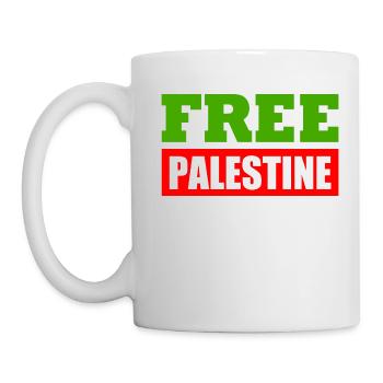 Free palestine - Mug - white - Left