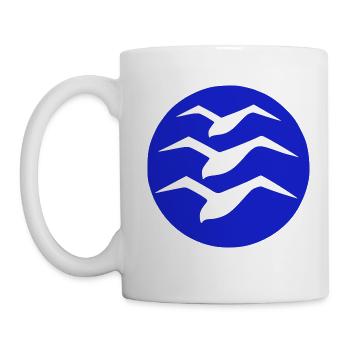 logo classique Vol à voile - Mug blanc - blanc - Gauche