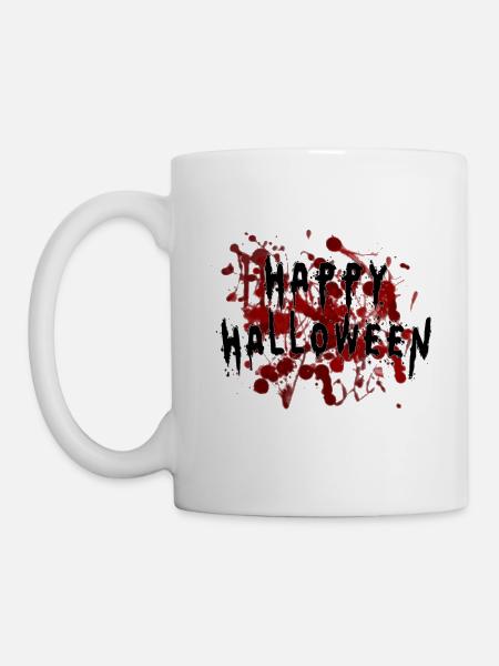 Happy Bloody Halloween - Mug - white
