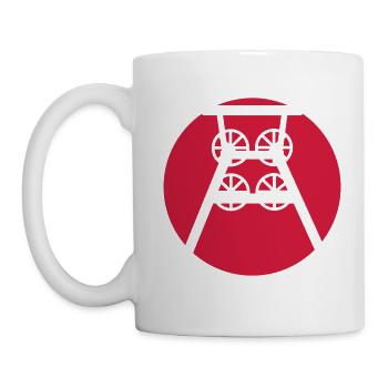 Ruhrpott Colliery Conveyor Tower (v) - Mug - white - Left