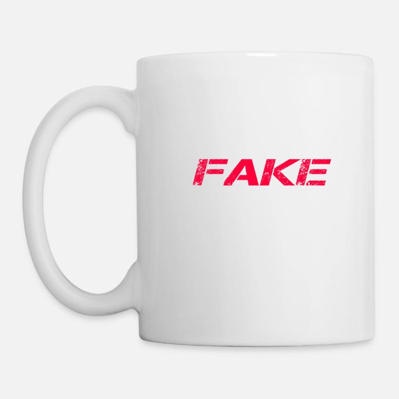 Fake - Tasse - Weiß
