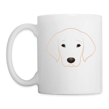 Ich liebe Golden Retriever Hunde tshirt - Tasse - Weiß - Links