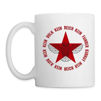 ROTER STERN EULE ANTIFA - FCKNZS - Tasse - Weiß - Links