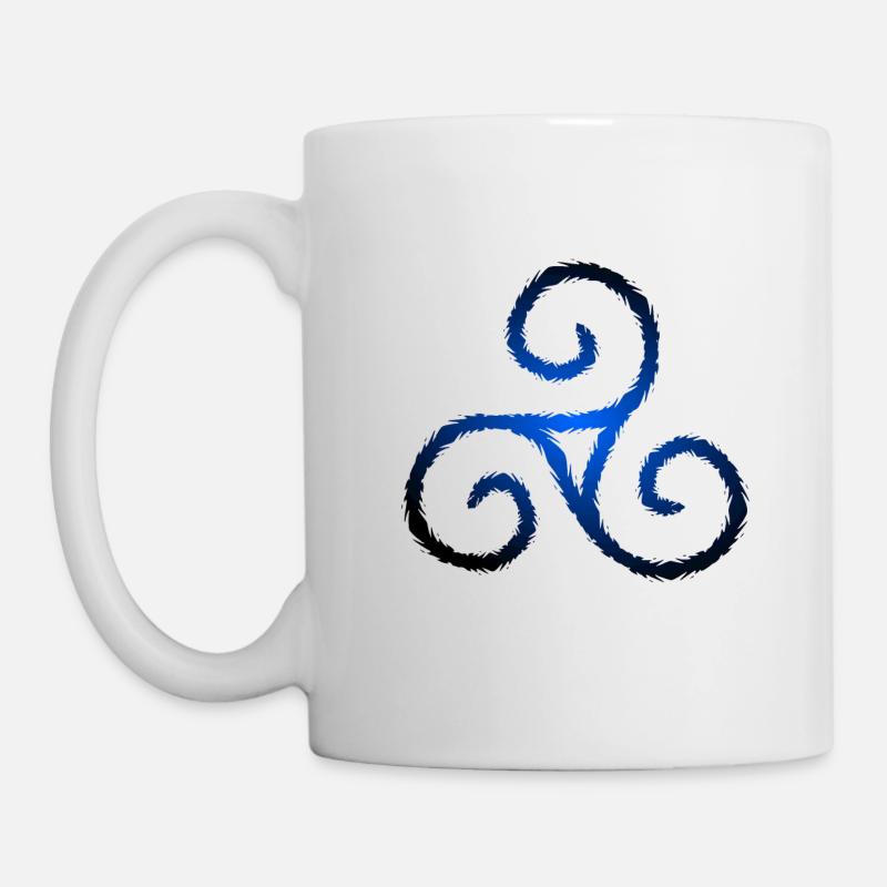 Symbole celtique triple spirale Triskele - Mug blanc - blanc