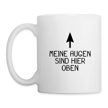 Mes yeux sont là - Mug blanc - blanc - Gauche