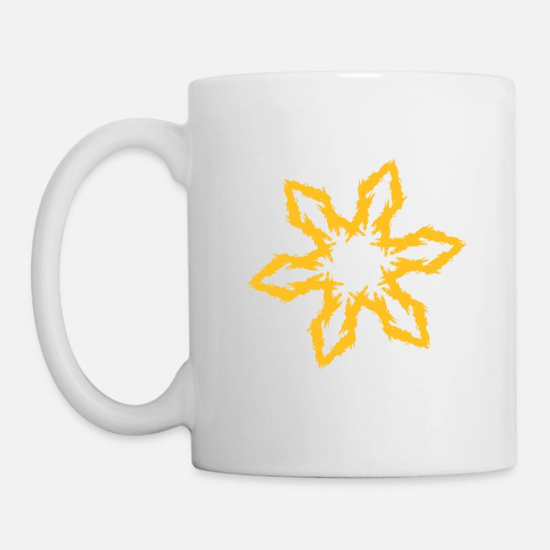 Wurfstern - Tasse - Weiß