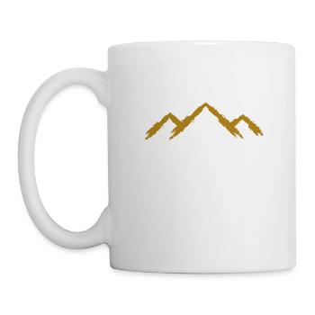 Berg Bergsteigen - Tasse - Weiß - Links