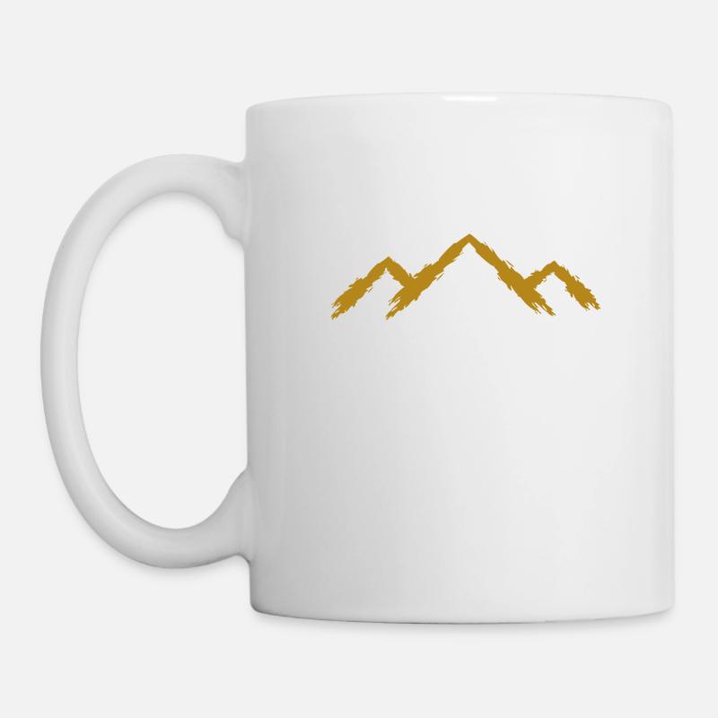 Berg Bergsteigen - Tasse - Weiß