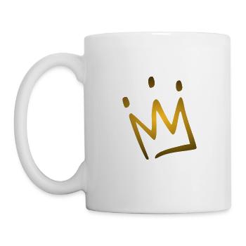 Krone - Tasse - Weiß - Links