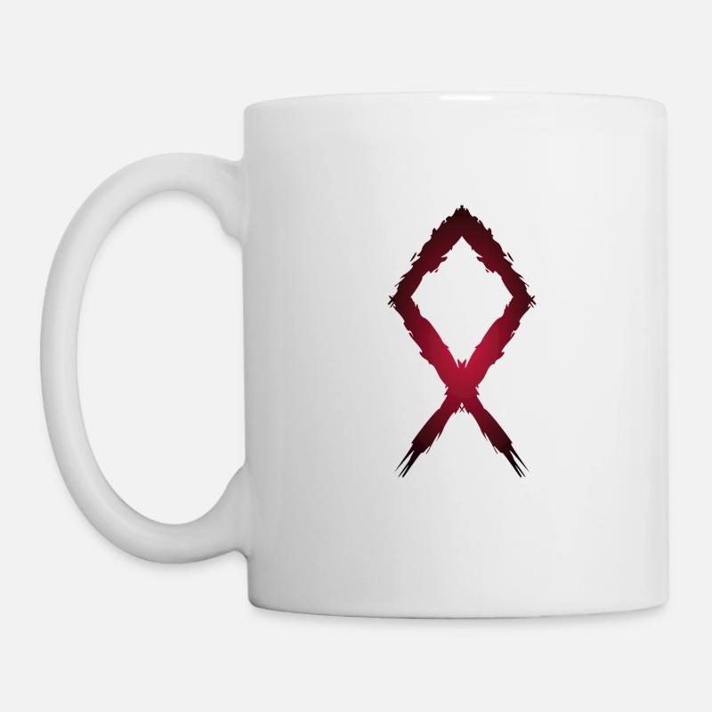 Symbole de rune d'Othila - Mug blanc - blanc