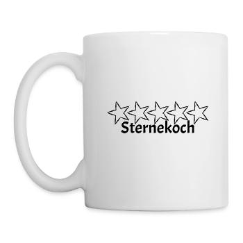 5 Sternekoch - Tasse - Weiß - Links