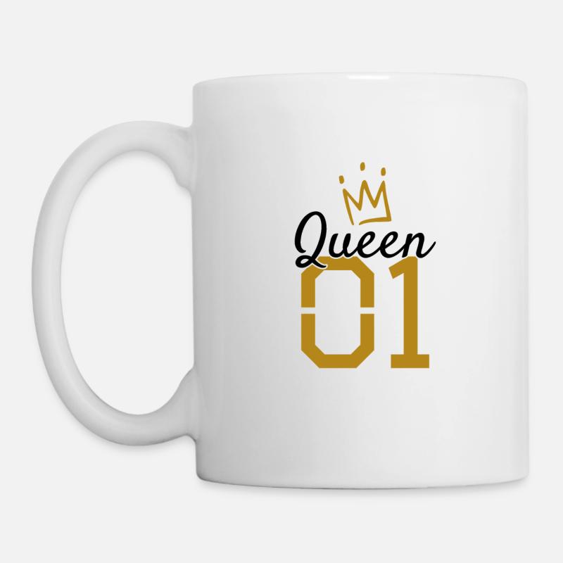 Couronne Reine 01 - Mug blanc - blanc