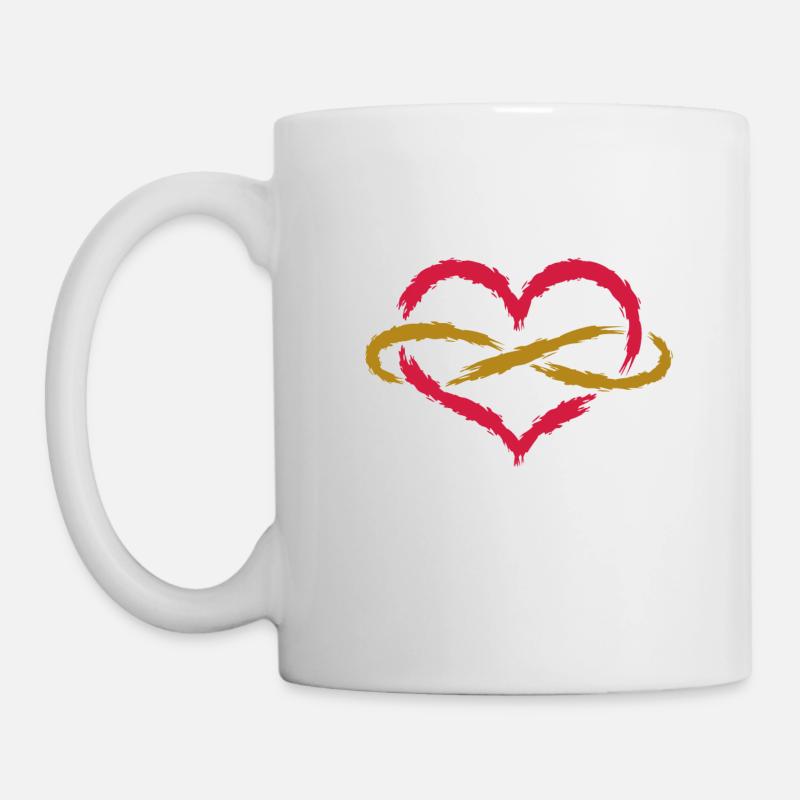 Cœur Infini infini - Mug blanc - blanc