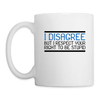 Lustiger Spruch Neu - Tasse - Weiß - Links