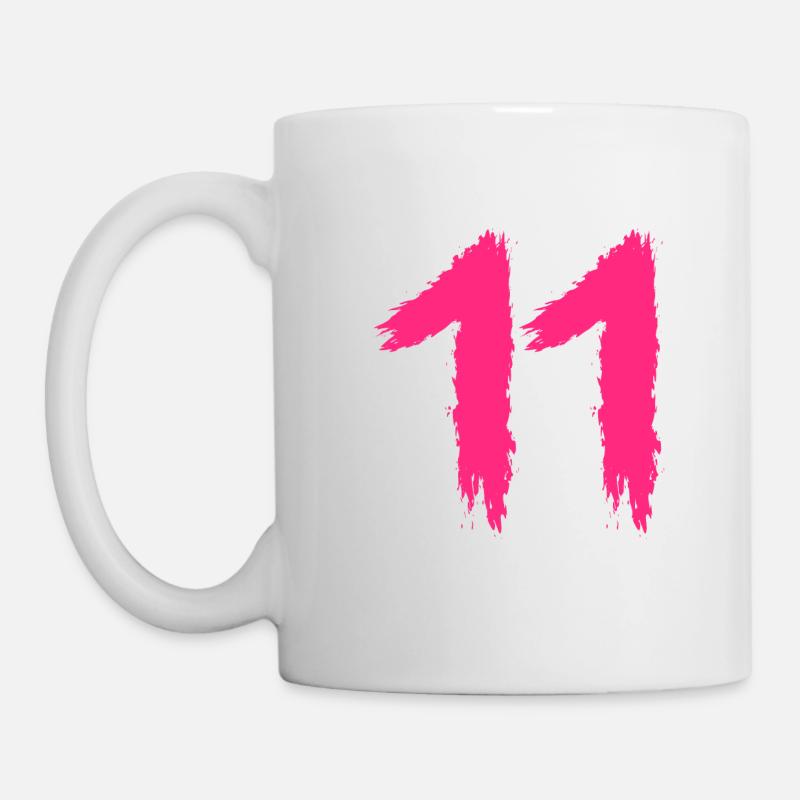 Numéro 11 numéro préféré - Mug blanc - blanc