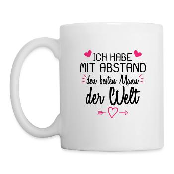 Ich habe mit Abstand den besten Mann der Welt. - Tasse - Weiß - Links
