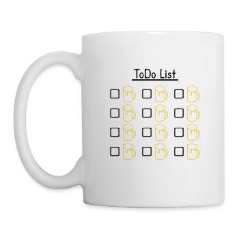 To do list beer - Mug - white - Left