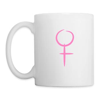 Vénus symbole femme fille Vénus symbole cadeau - Mug blanc - blanc - Gauche