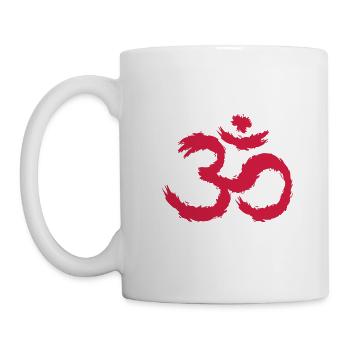Om Symbol Hinduismus - Tasse - Weiß - Links