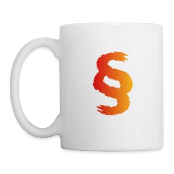 Paragraph Symbol Zeichen - Tasse - Weiß - Links