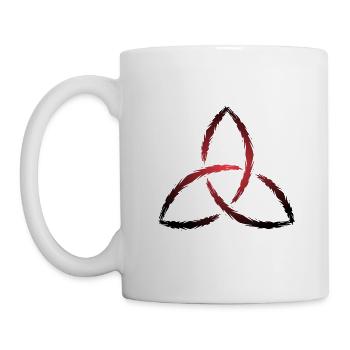 Triquetra - Keltisches Symbol - Tasse - Weiß - Links