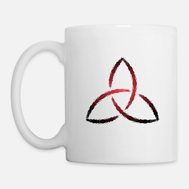 Triquetra - Keltisches Symbol - Tasse - Weiß
