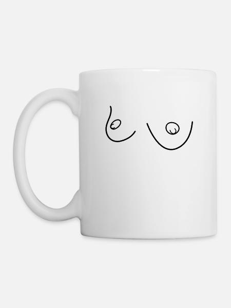 Sexy Brüste - Tasse - Weiß