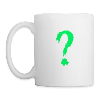 Question mark green - Mug - white - Left
