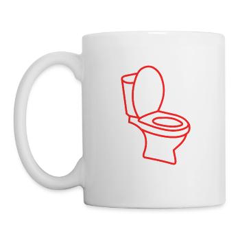 Toilet TOILET Humor Gift - Mug - white - Left