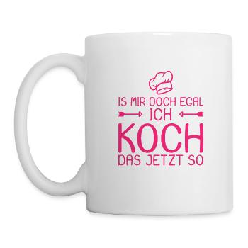 Ich koch das jetzt so Spruch lustig Geschenk Koch - Tasse - Weiß - Links