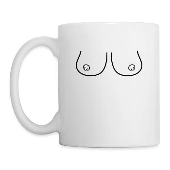 Sexy breasts - Mug - white - Left