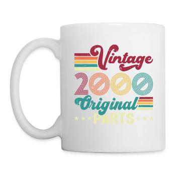 Vintage 2000 Original, Cadeau D'anniversaire - Mug blanc - blanc - Gauche