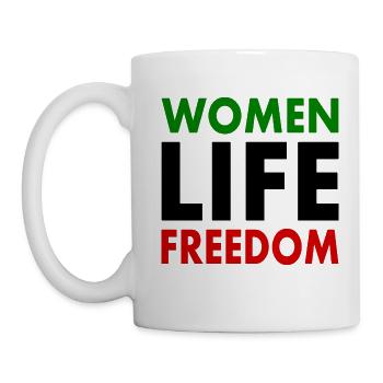Women life freedom iran - Tasse - Weiß - Links