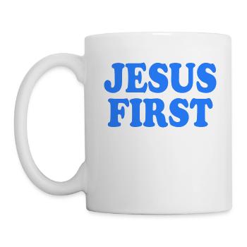 Jesus first - Mug blanc - blanc - Gauche