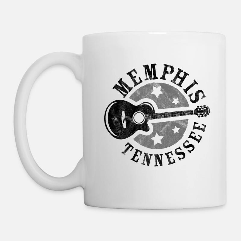 Memphis, Tennessee, Guitar - Mug - white
