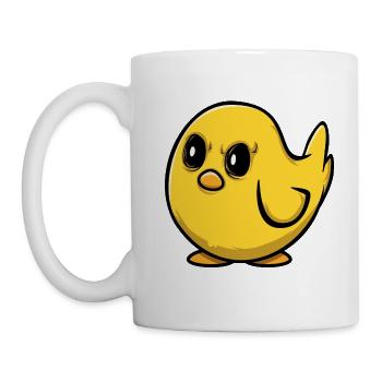Wütendes Küken - Tasse - Weiß - Links